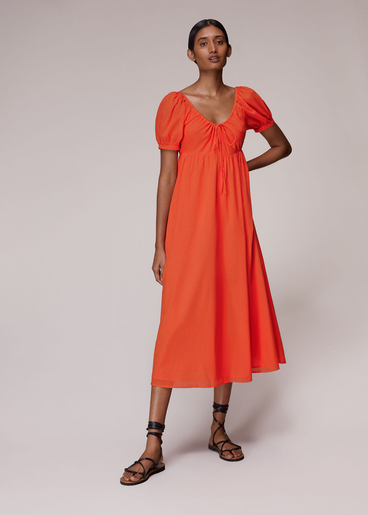 Tie Detail Elouise Midi Dress