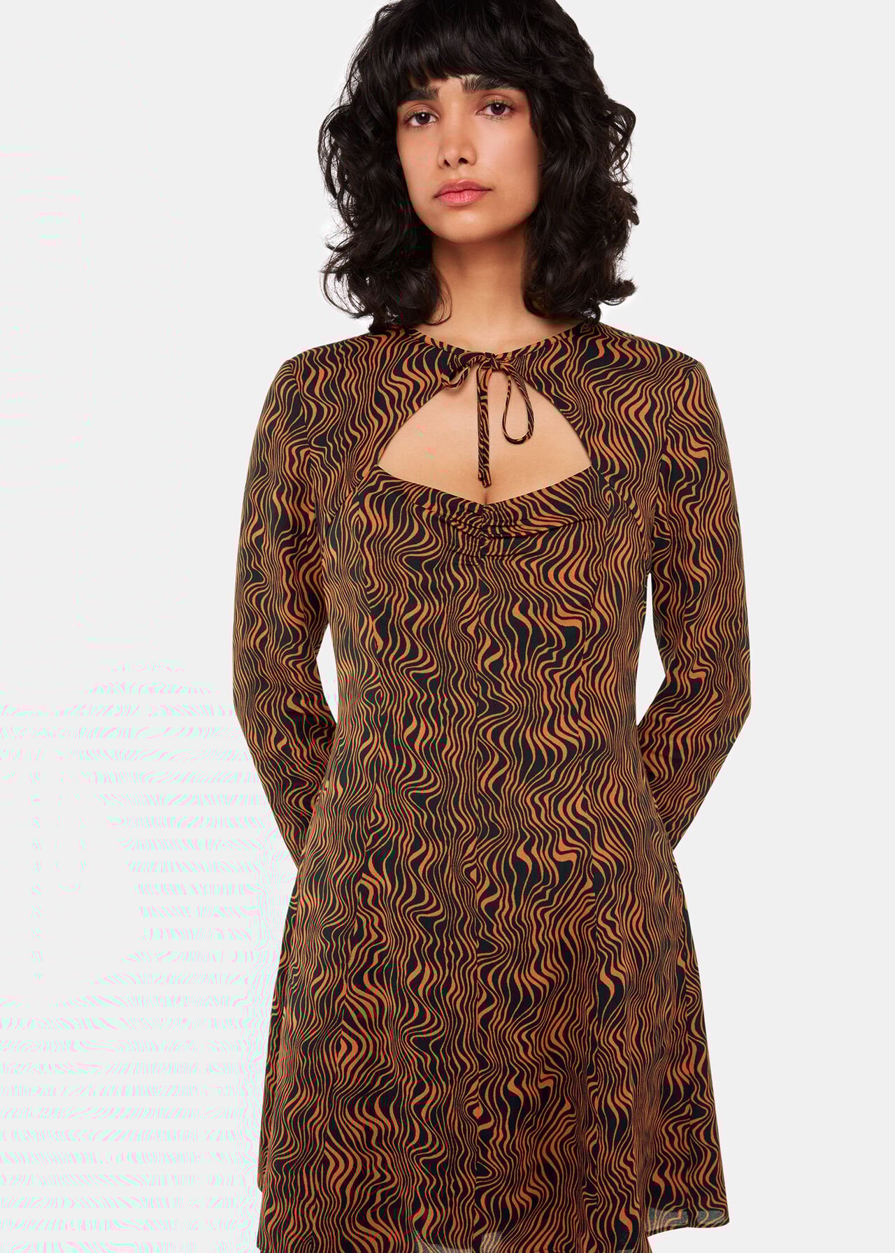 Optical Wiggle Mini Dress