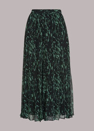Abstract Brushstroke Skirt