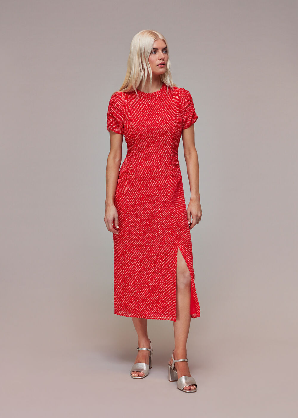 Petite Diagonal Fleck Dobby Dress