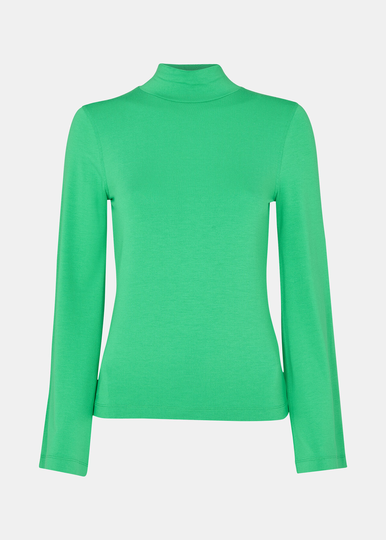 Wide Sleeve High Neck Top