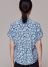 Giraffe Print Pocket Shirt