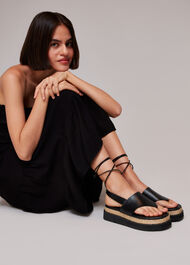 Lia Raffia Platform Sandal