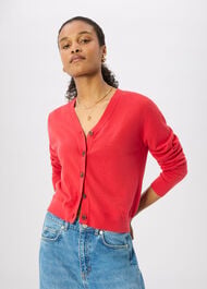 V Neck Linen Cardigan