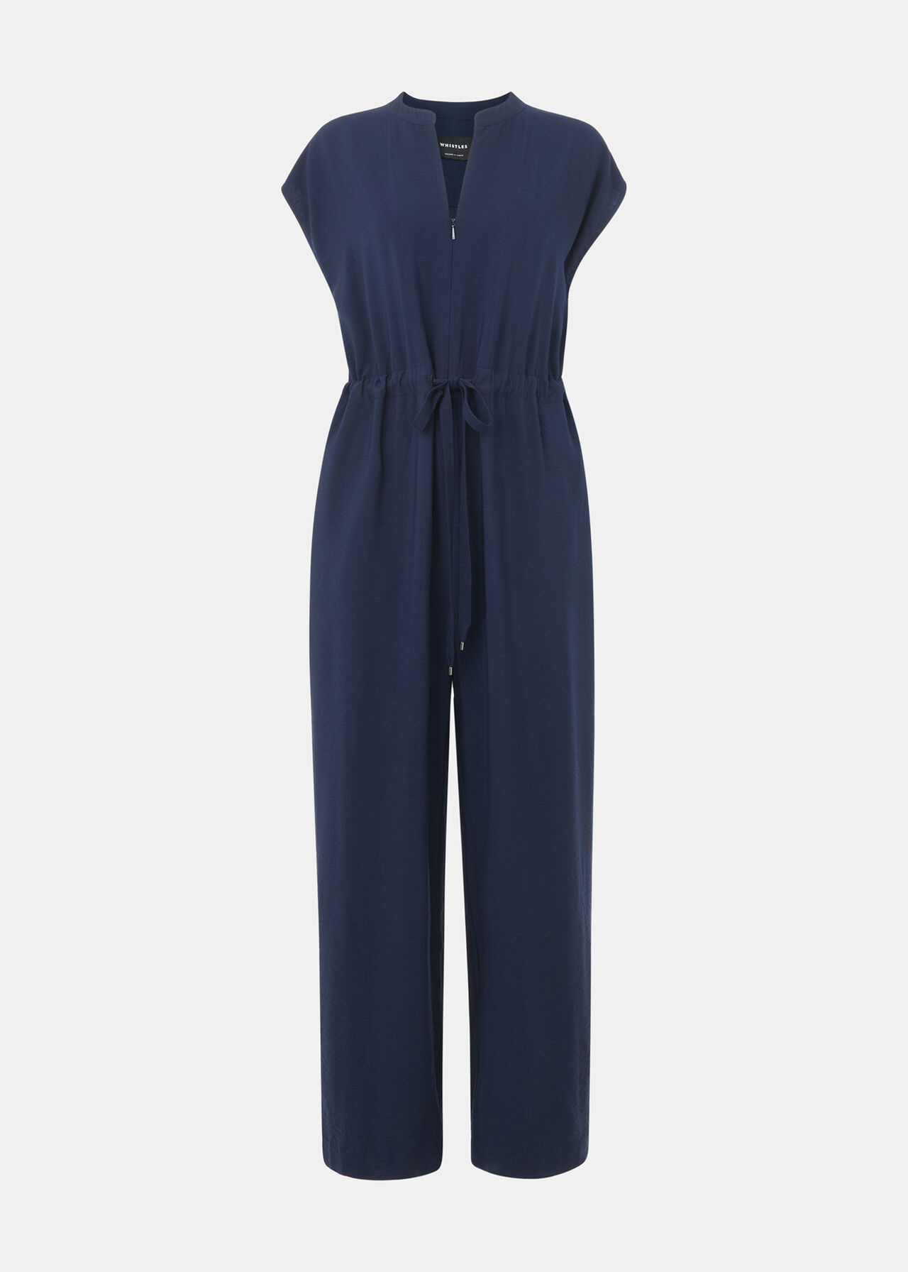 Sleeveless Drawstring Jumpsuit