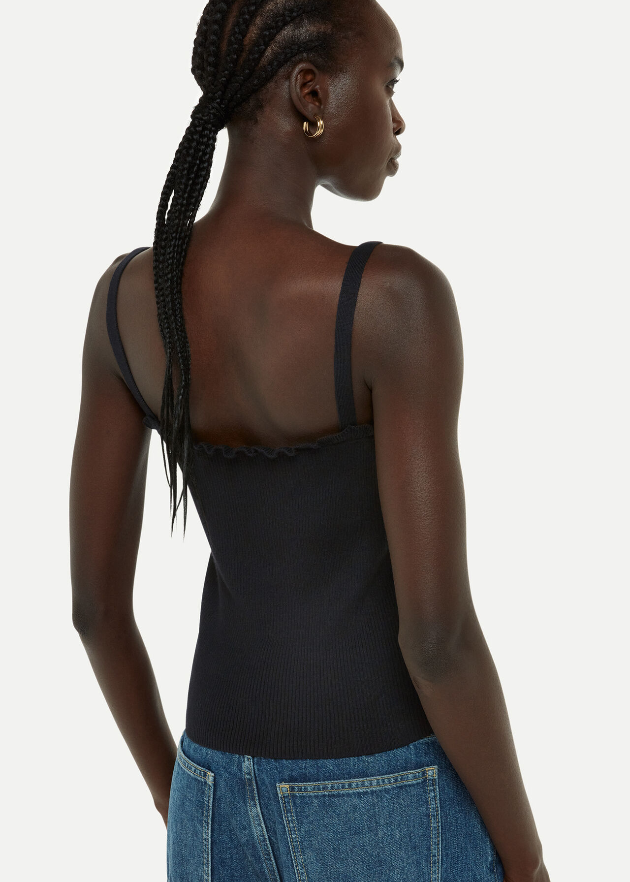 Frill Trim Vest
