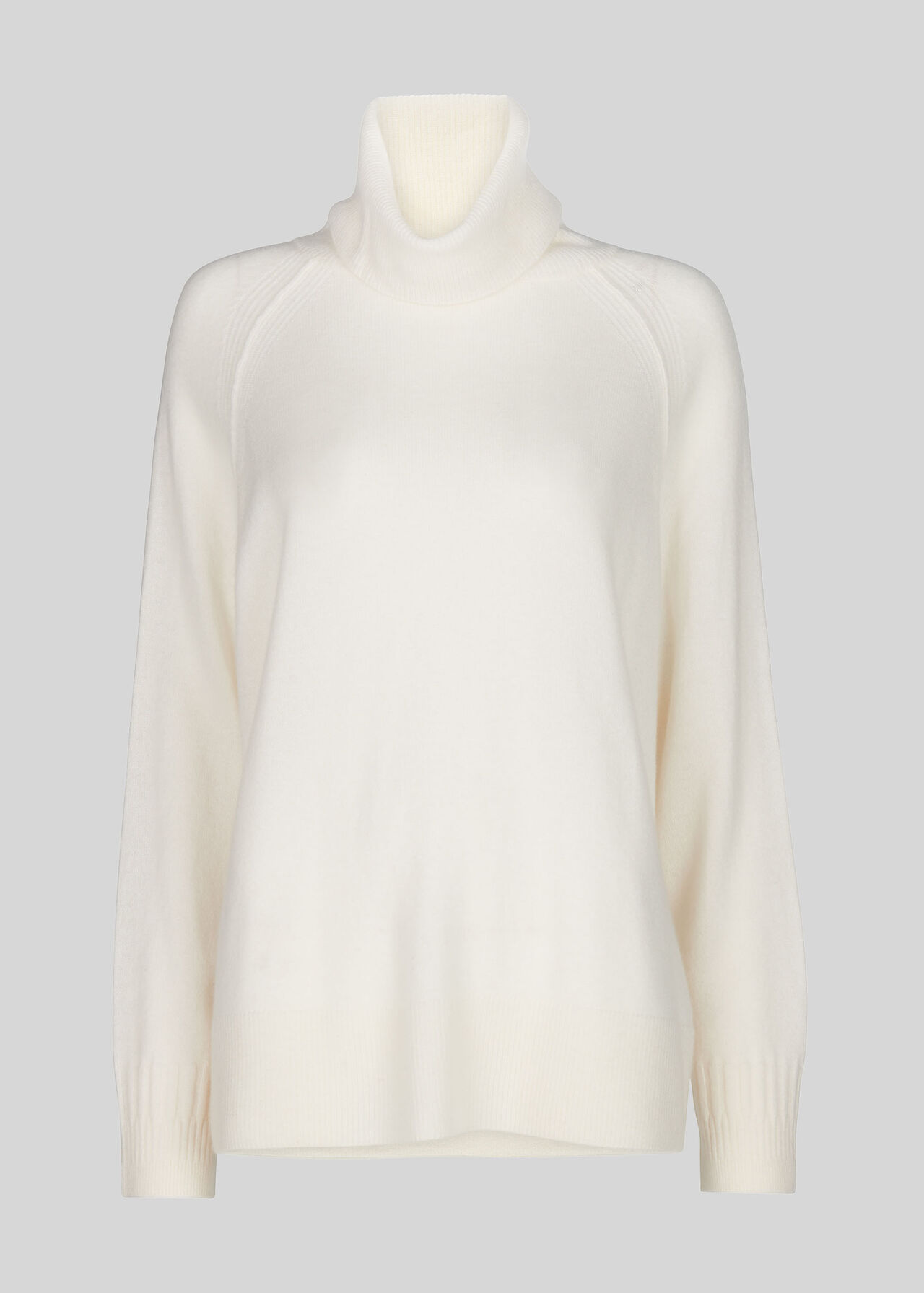 Cashmere Roll Neck Sweater Ivory