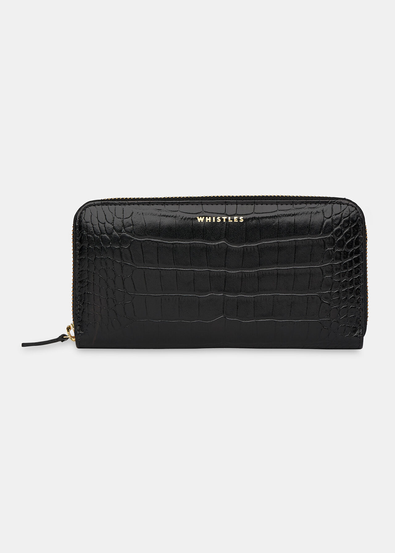 Shiny Croc Long Purse