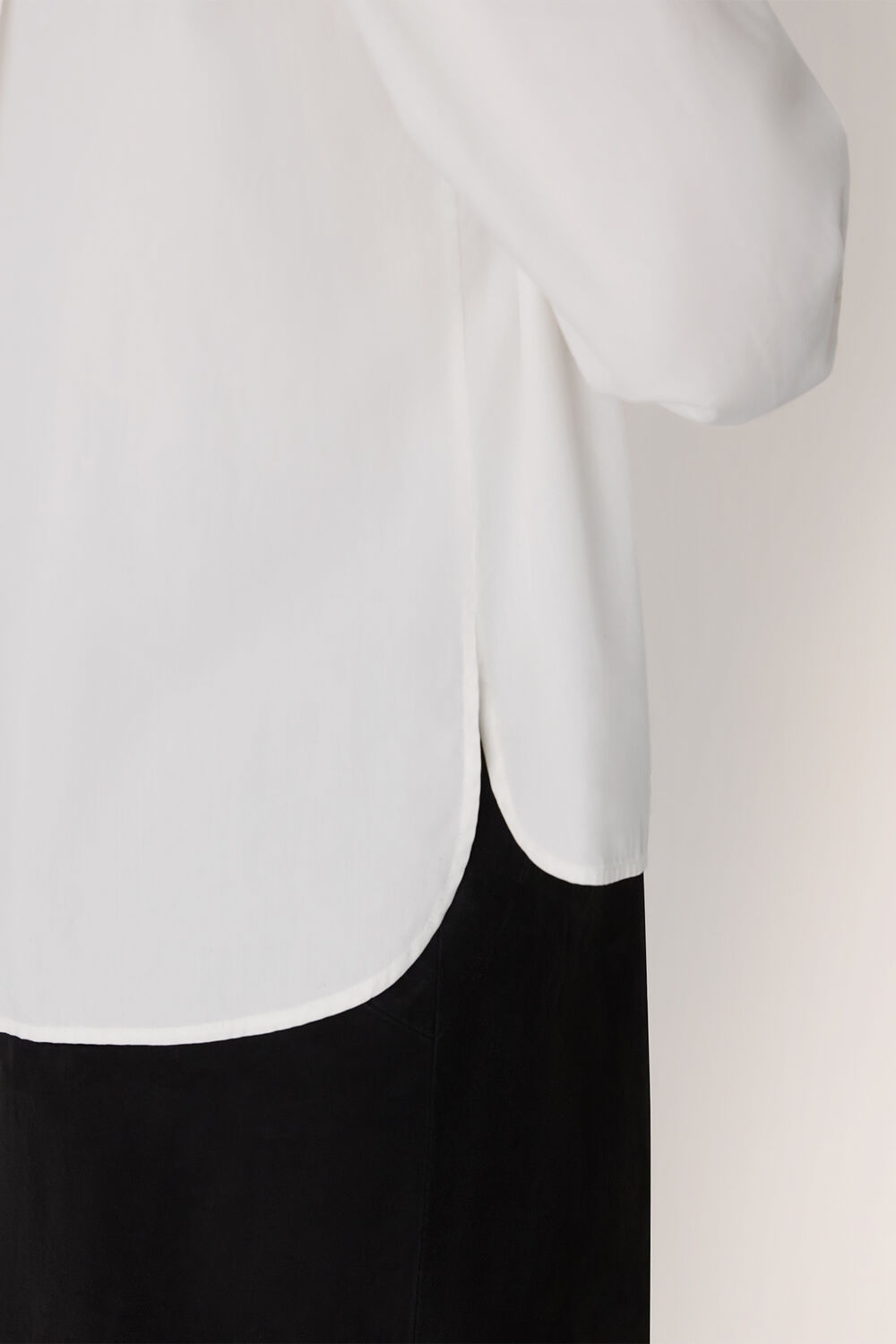White Boxy Cotton Shirt