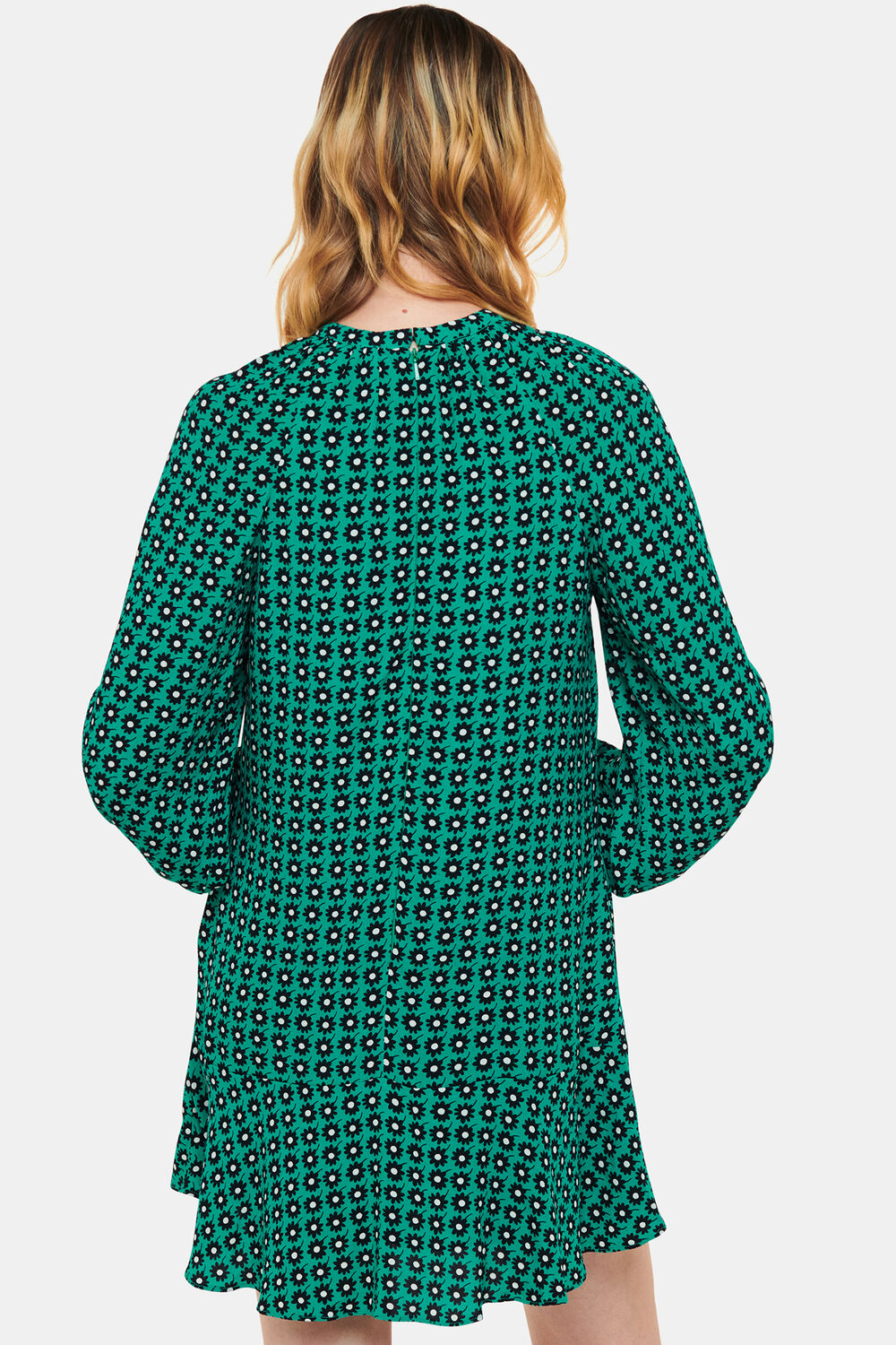 Floral Dot Flippy Dress