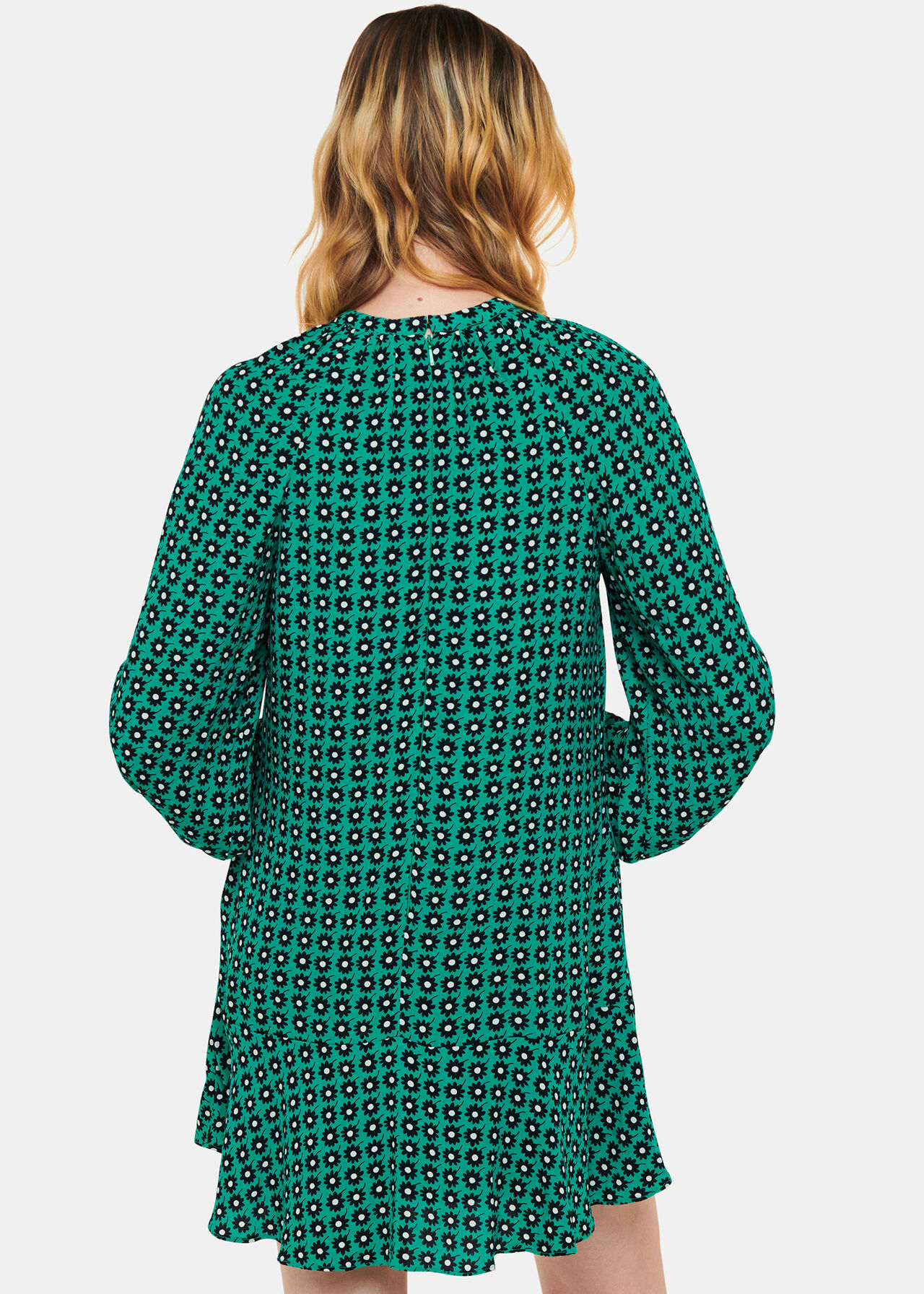 Floral Dot Flippy Dress