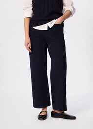Wide Leg Casual Cotton Trouser