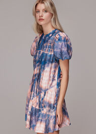 Mirrored Tie Dye Trapeze Dress