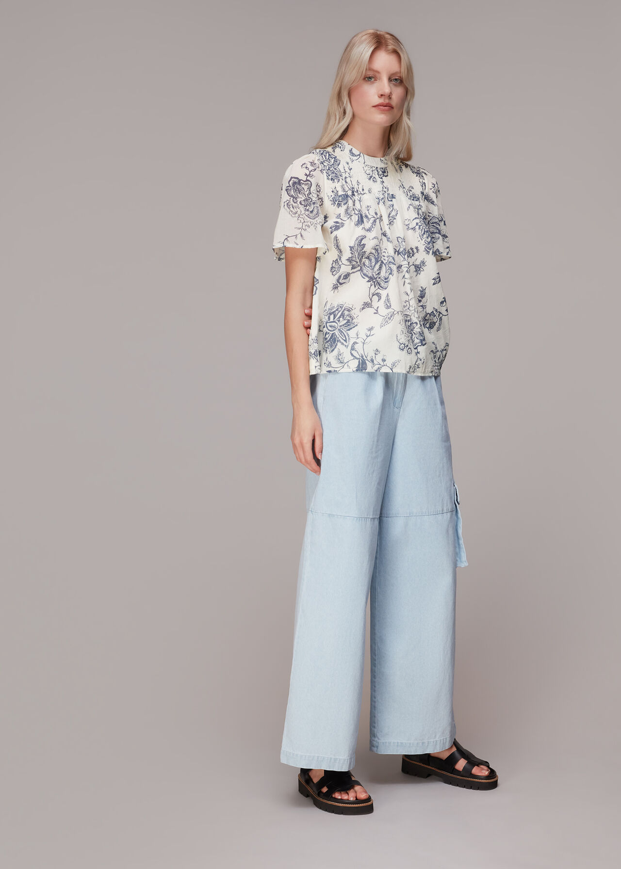 Contemporary Floral Blouse