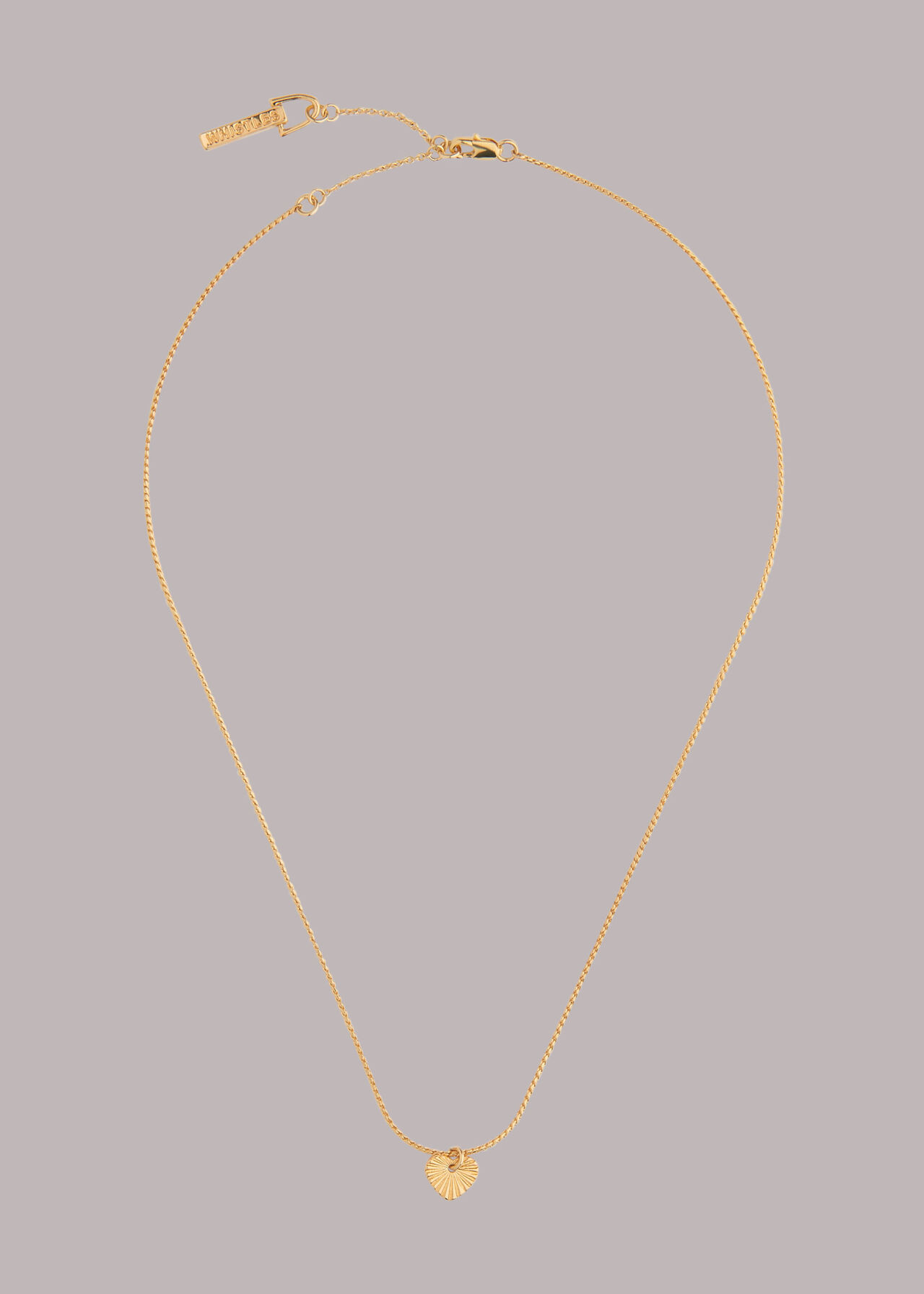 Textured Heart Necklace