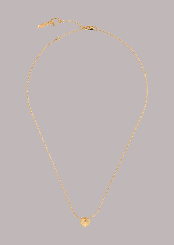 Textured Heart Necklace