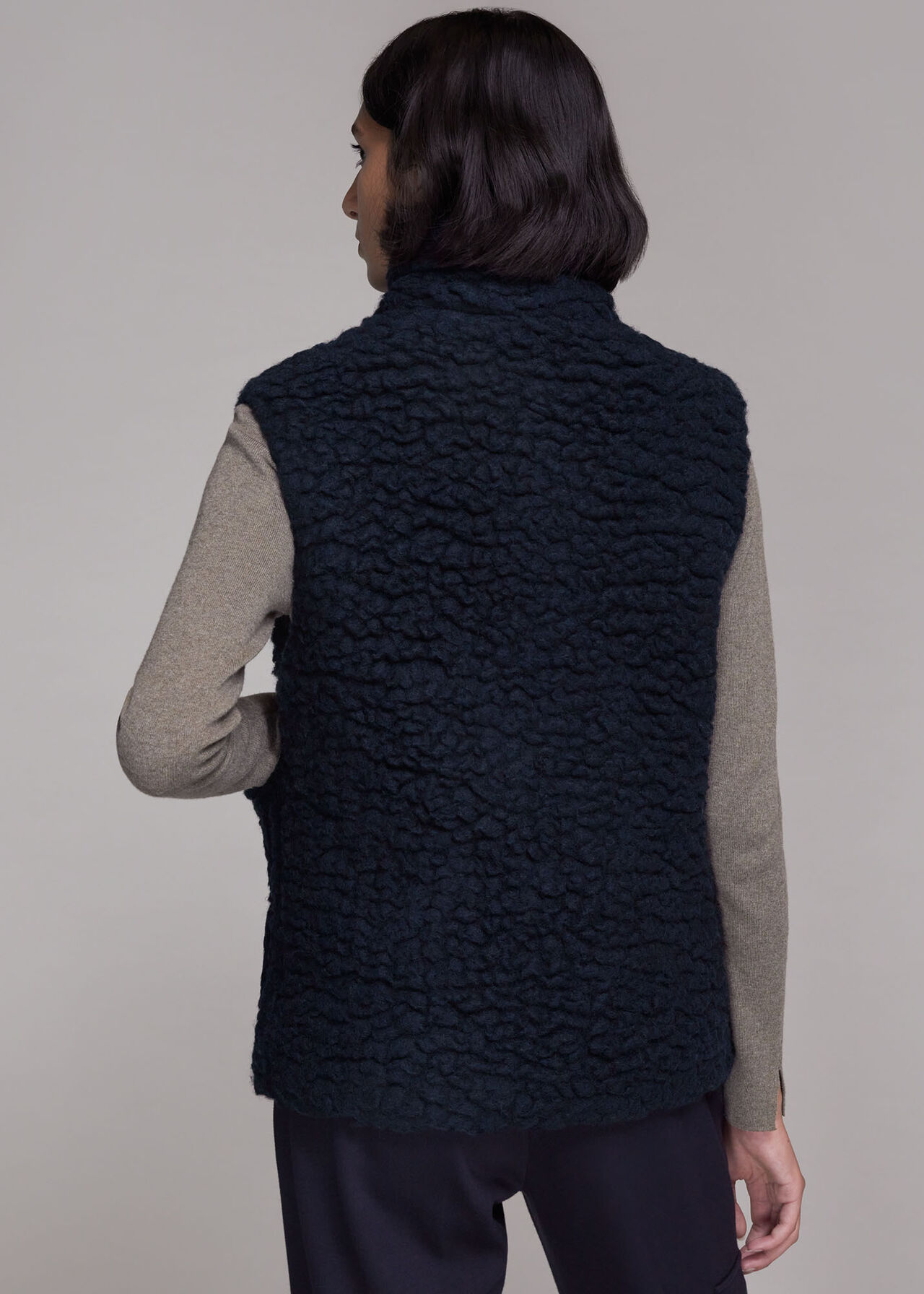 Cleo Wool Borg Gilet