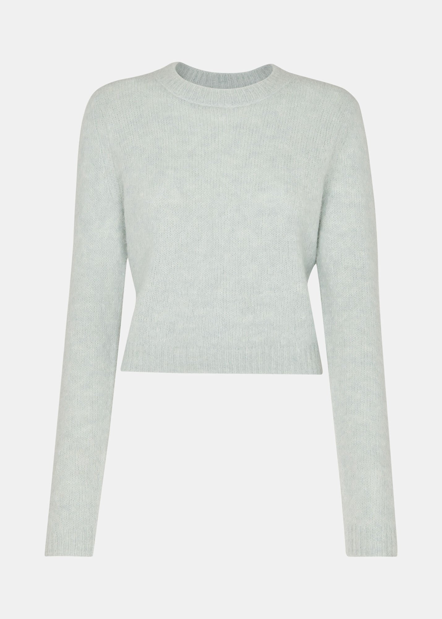 Mint Alpaca Mix Fluffy Sweater