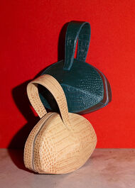 Whistles x Mlouye Bonita Bag Dark Green