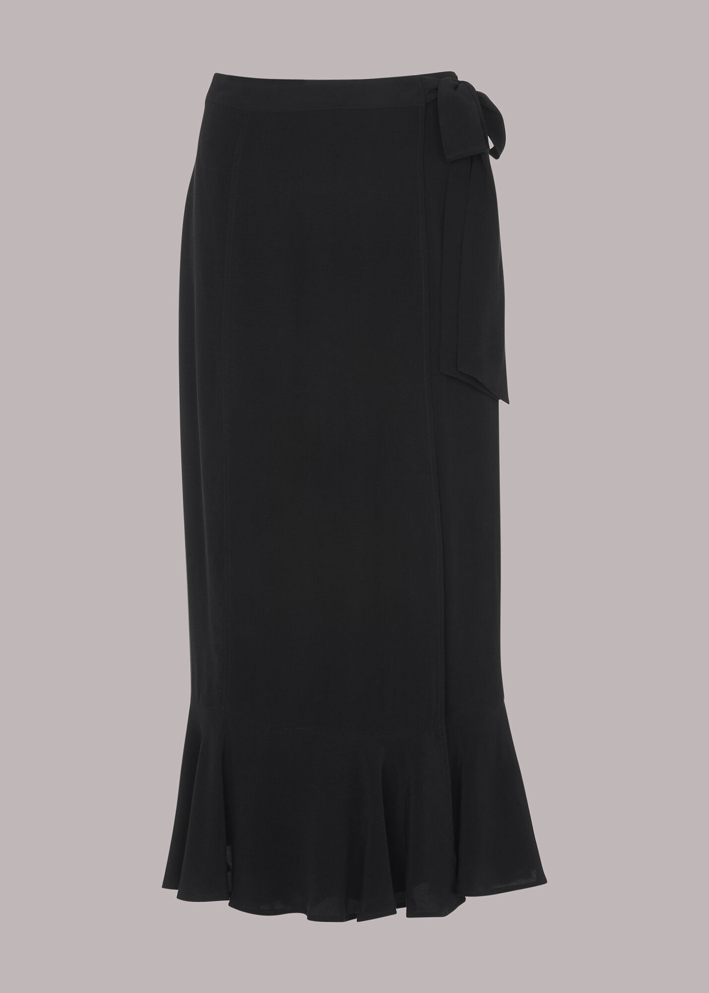 Black Charlie Wrap Skirt WHISTLES Whistles UK — free download