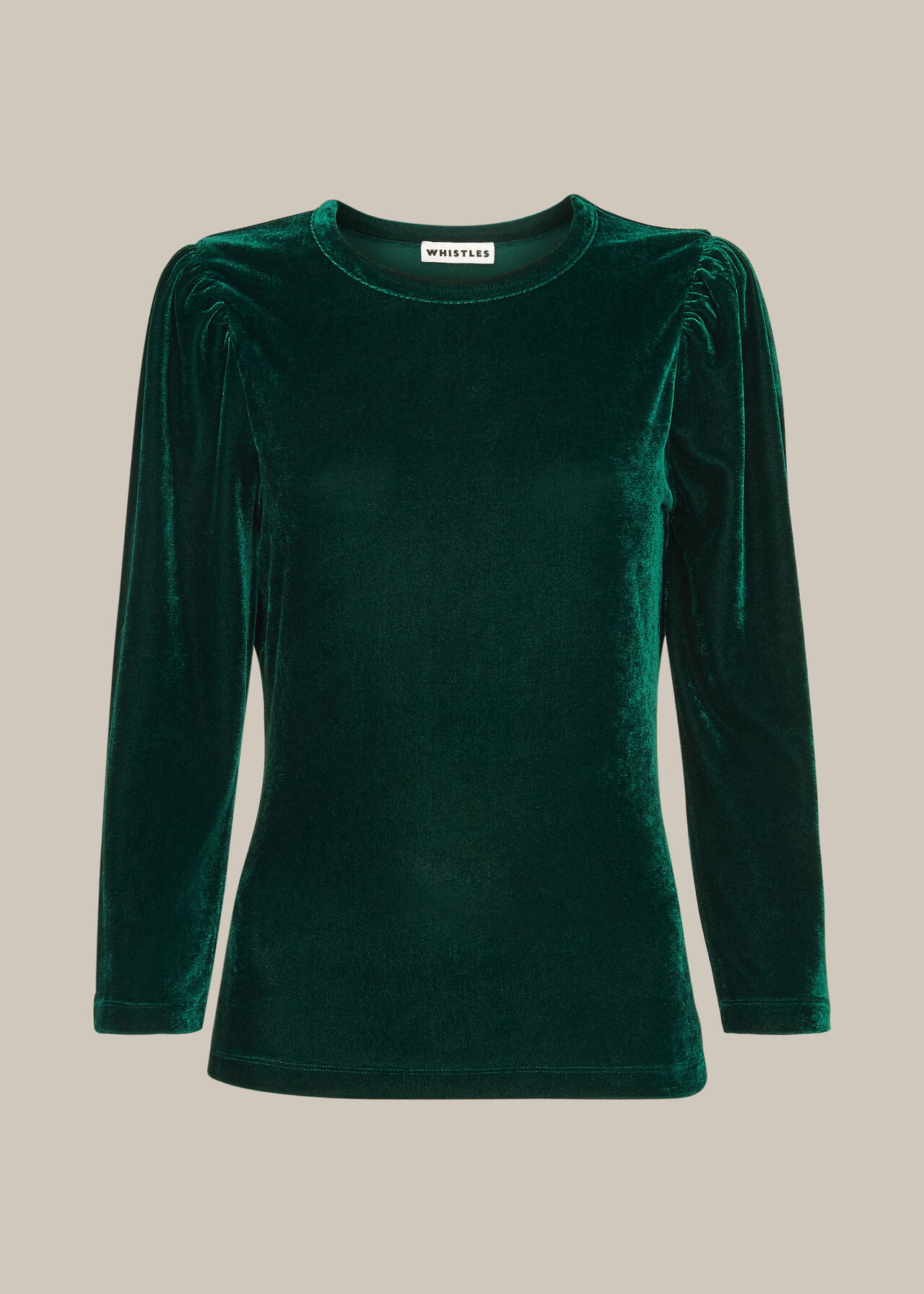 Puff Sleeve Velvet Top