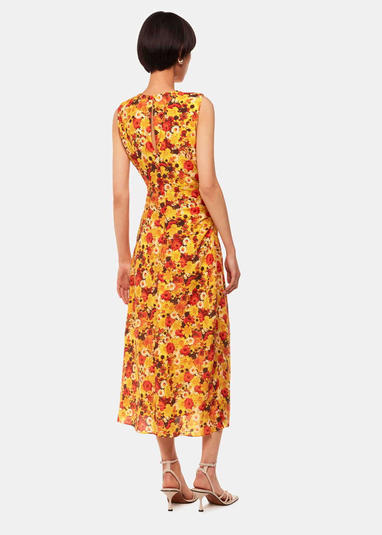 Photographic Daisy Midi Dress