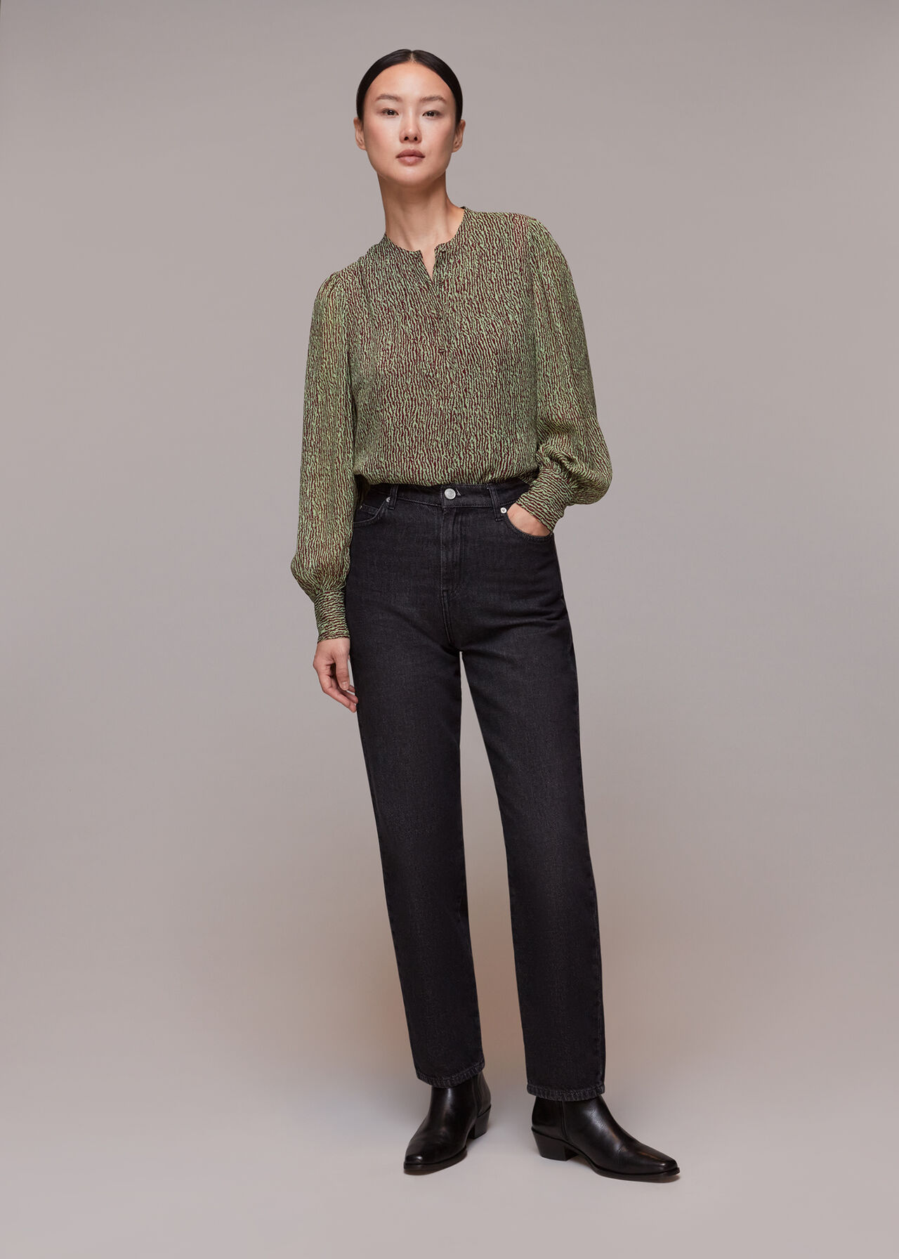 Charlotte Maze Print Blouse