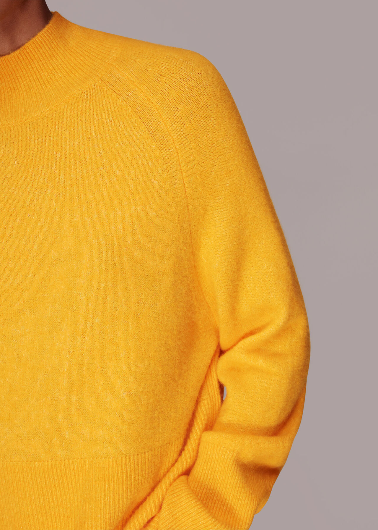 Relaxed Funnel Neck Jumper