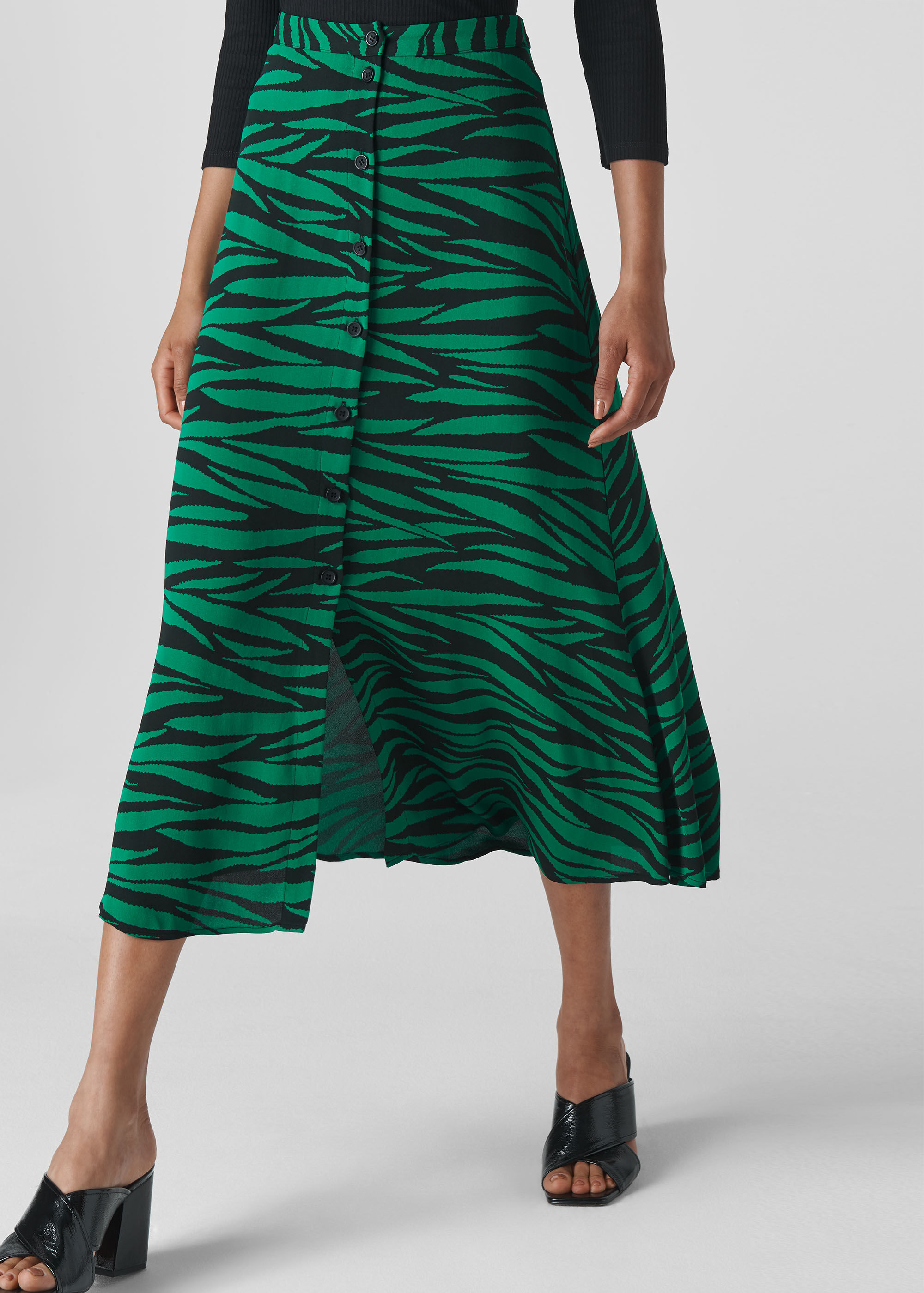Whistles tiger print skirt Clearance