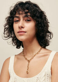 Large Chain Necklace Gold/Multi