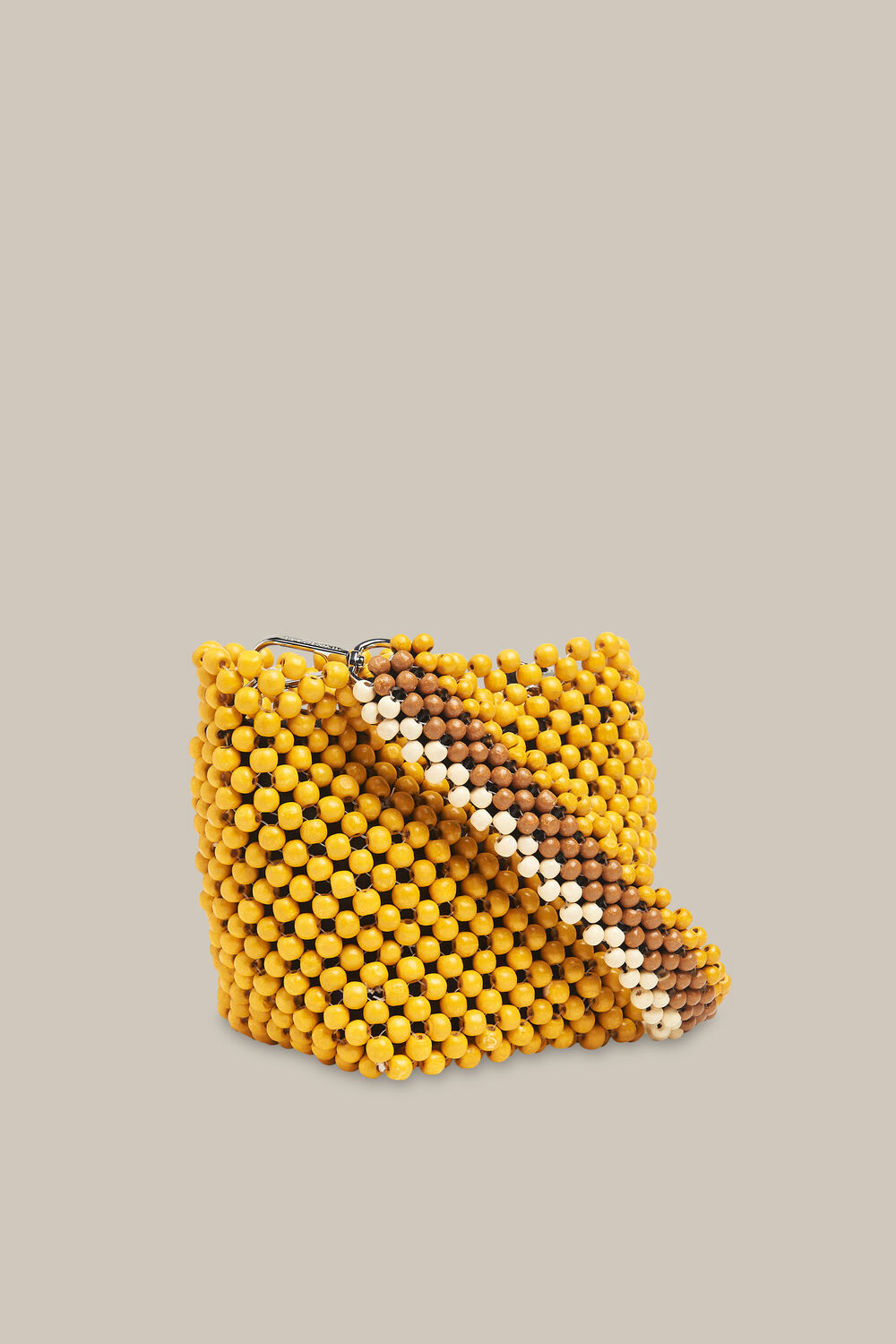 Martha Mini Beaded Bucket Bag Yellow