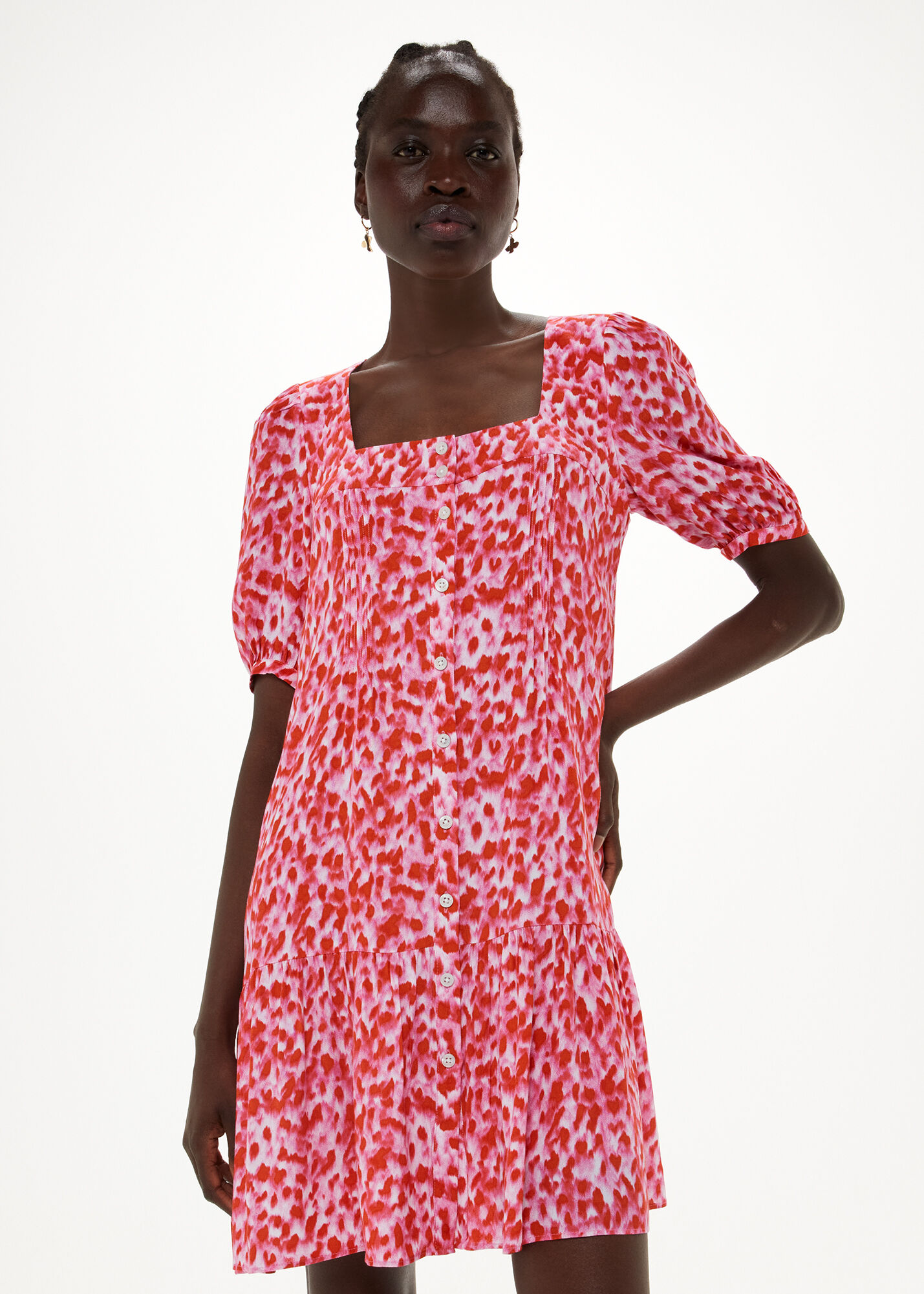 Whistles zebra print flippy dress discount