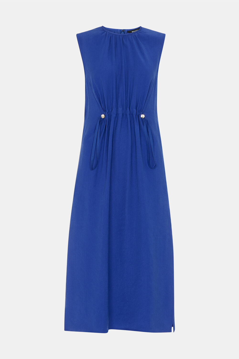 Blue Sleeveless Midi Dress
