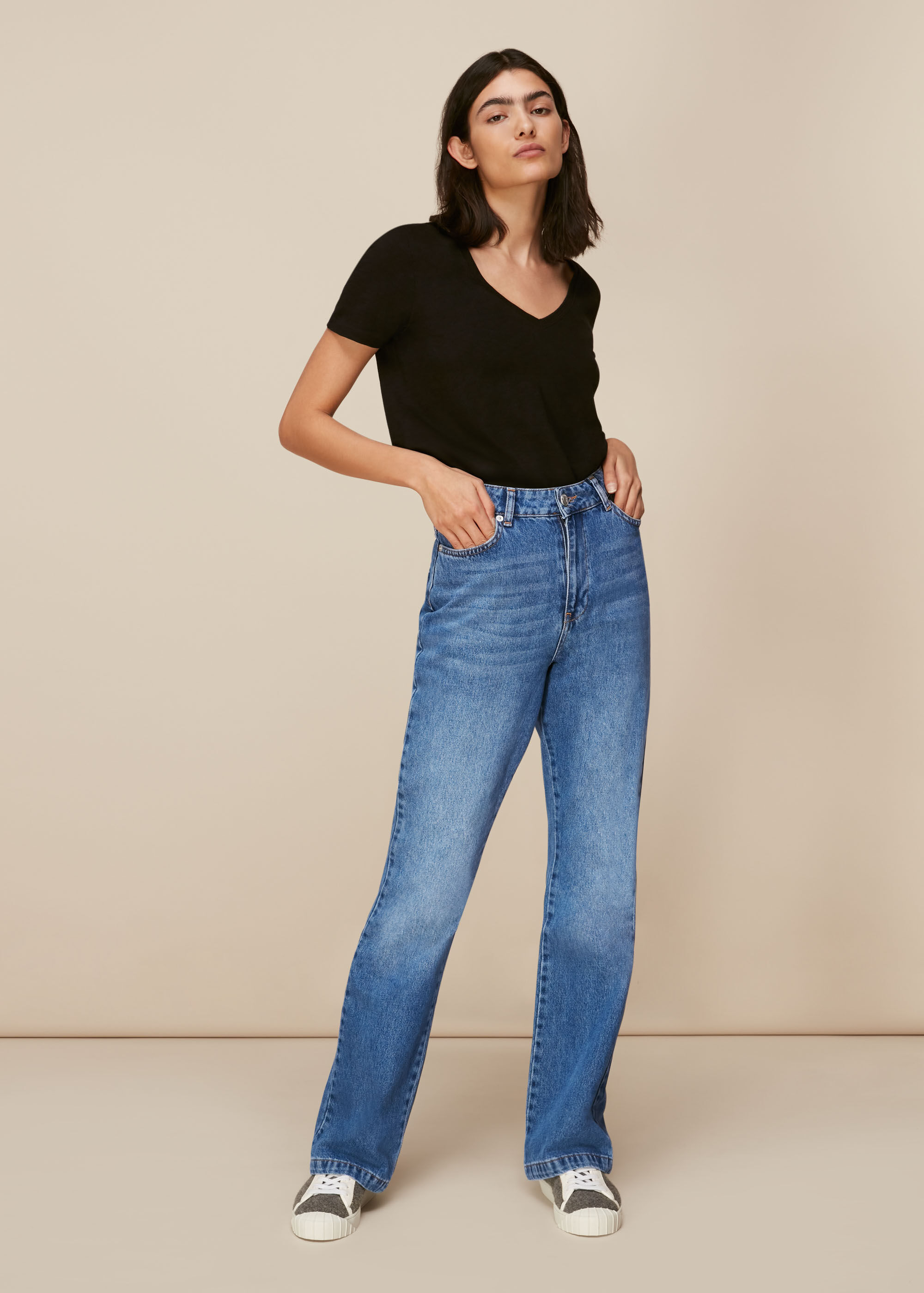 Denim Authentic Flared Jean | WHISTLES 