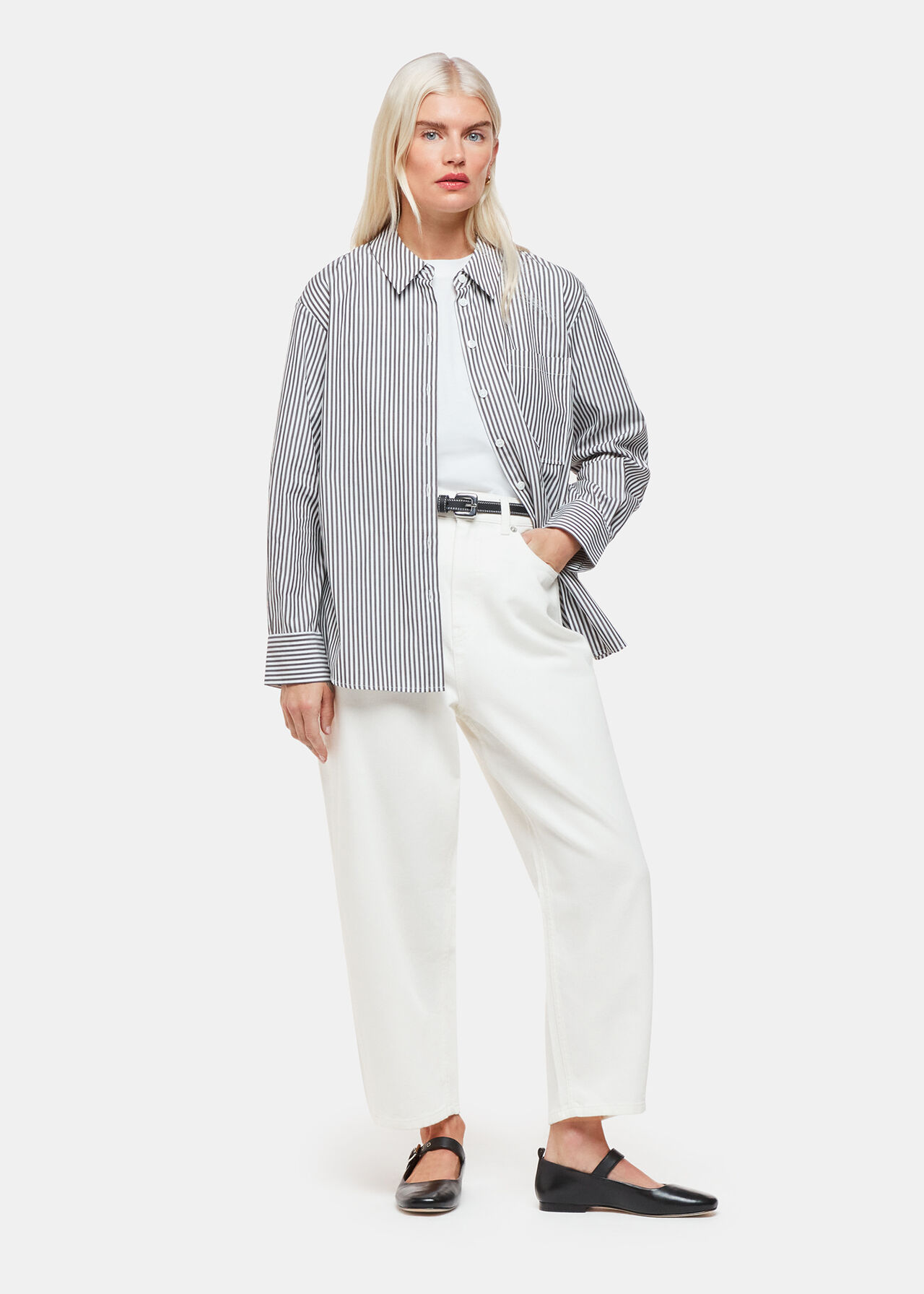 Whistles Authentic Barrel Leg Jean