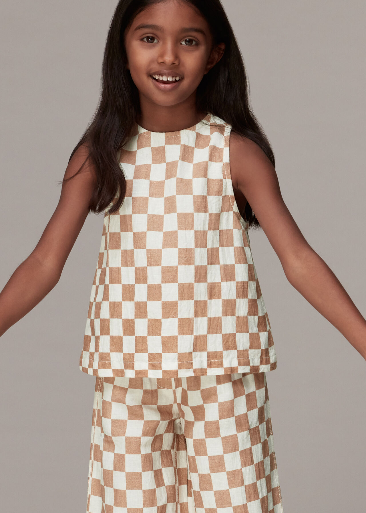 Checkerboard Domino Blouse