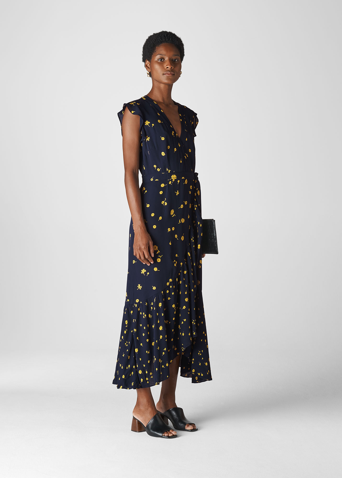 Whistles daisy discount chain wrap dress