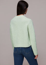 Cropped Boucle Cardigan