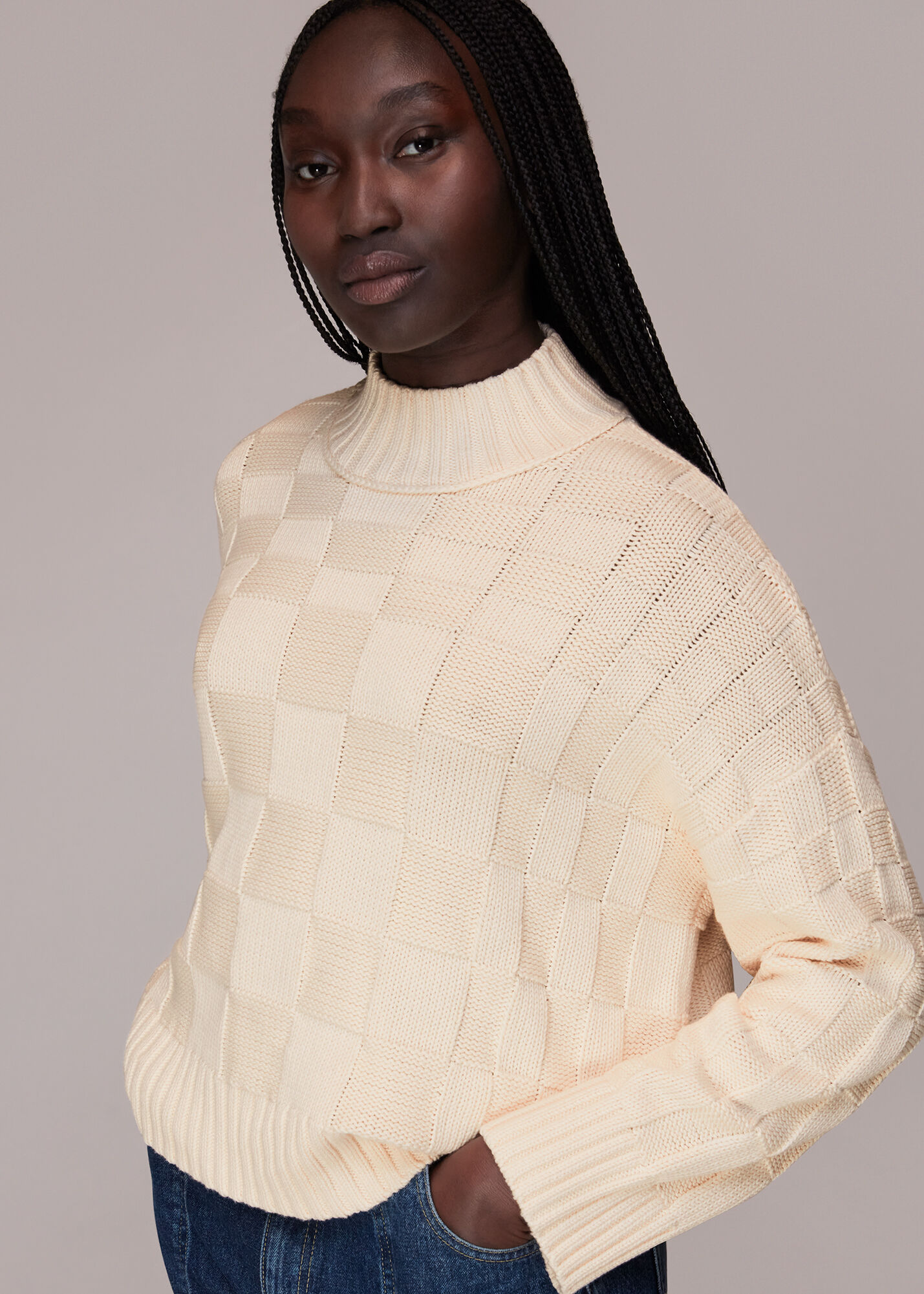 Whistles cable hotsell knit jumper