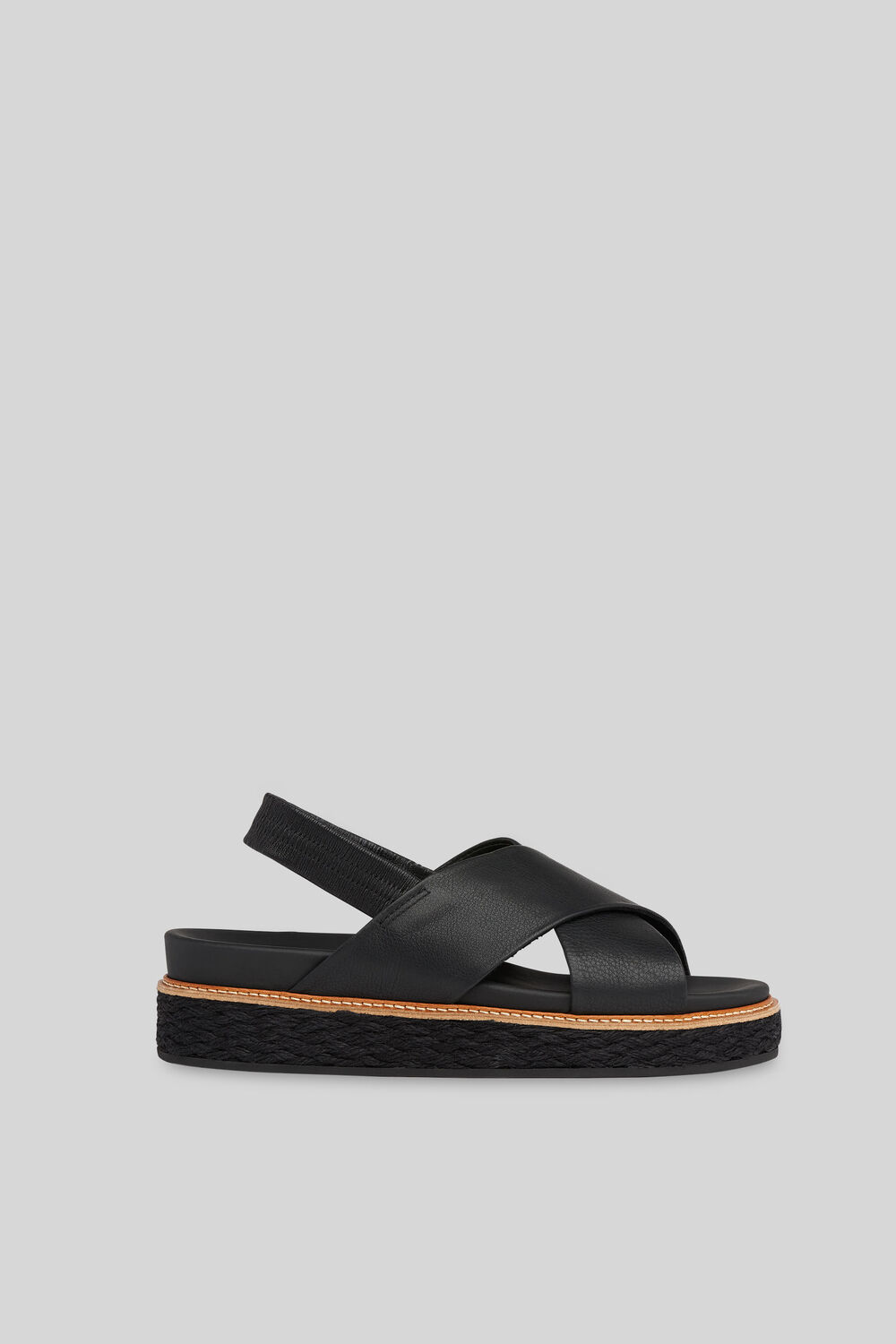 Robyn Cross Strap Sandal Black