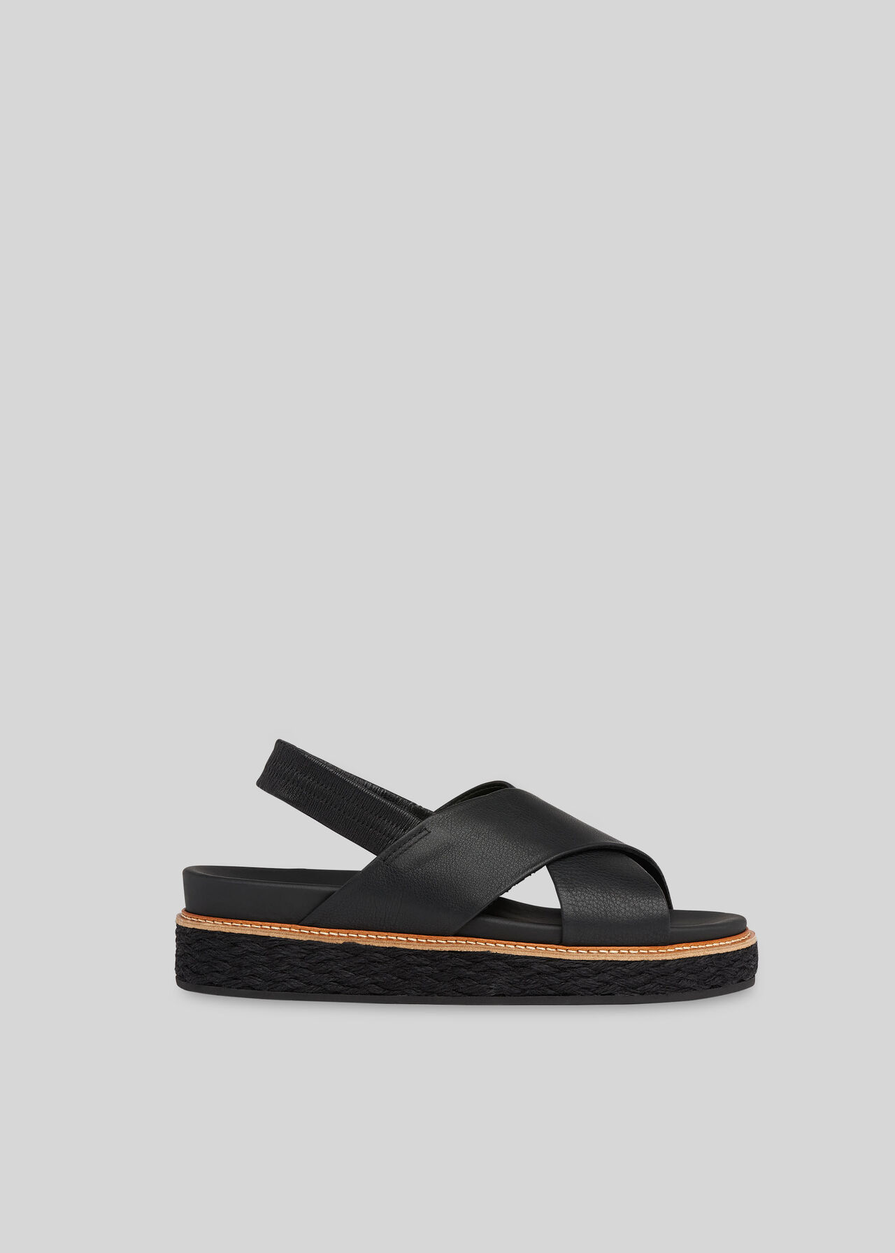 Robyn Cross Strap Sandal Black