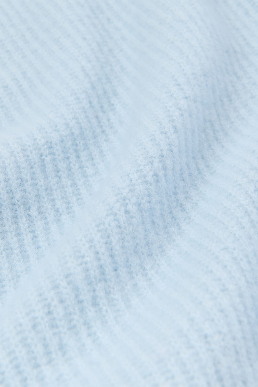 Pale Blue Aria Wool Mix Crew Knit