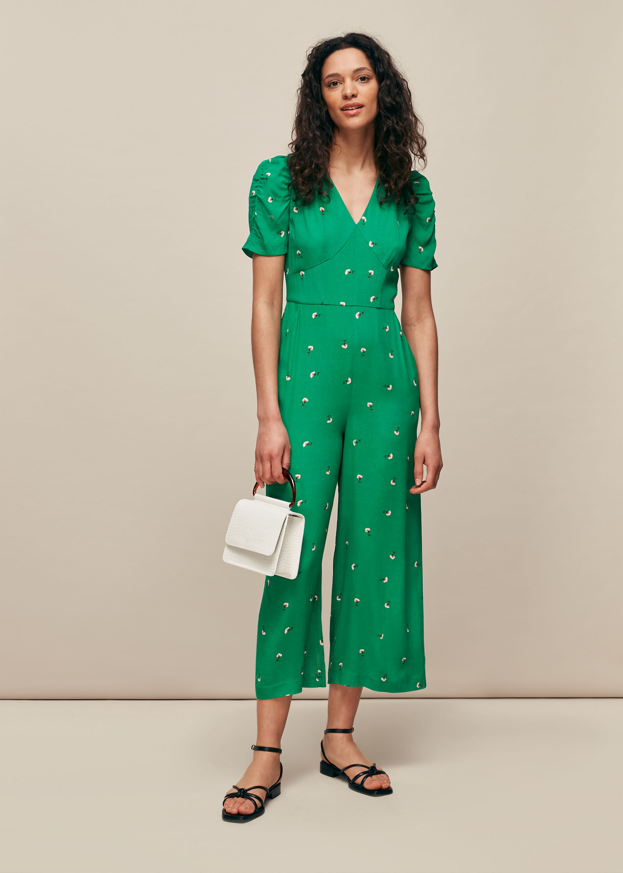 Jumpsuit hot sale flower print