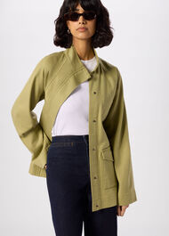 Belted Cotton Safari Jacket