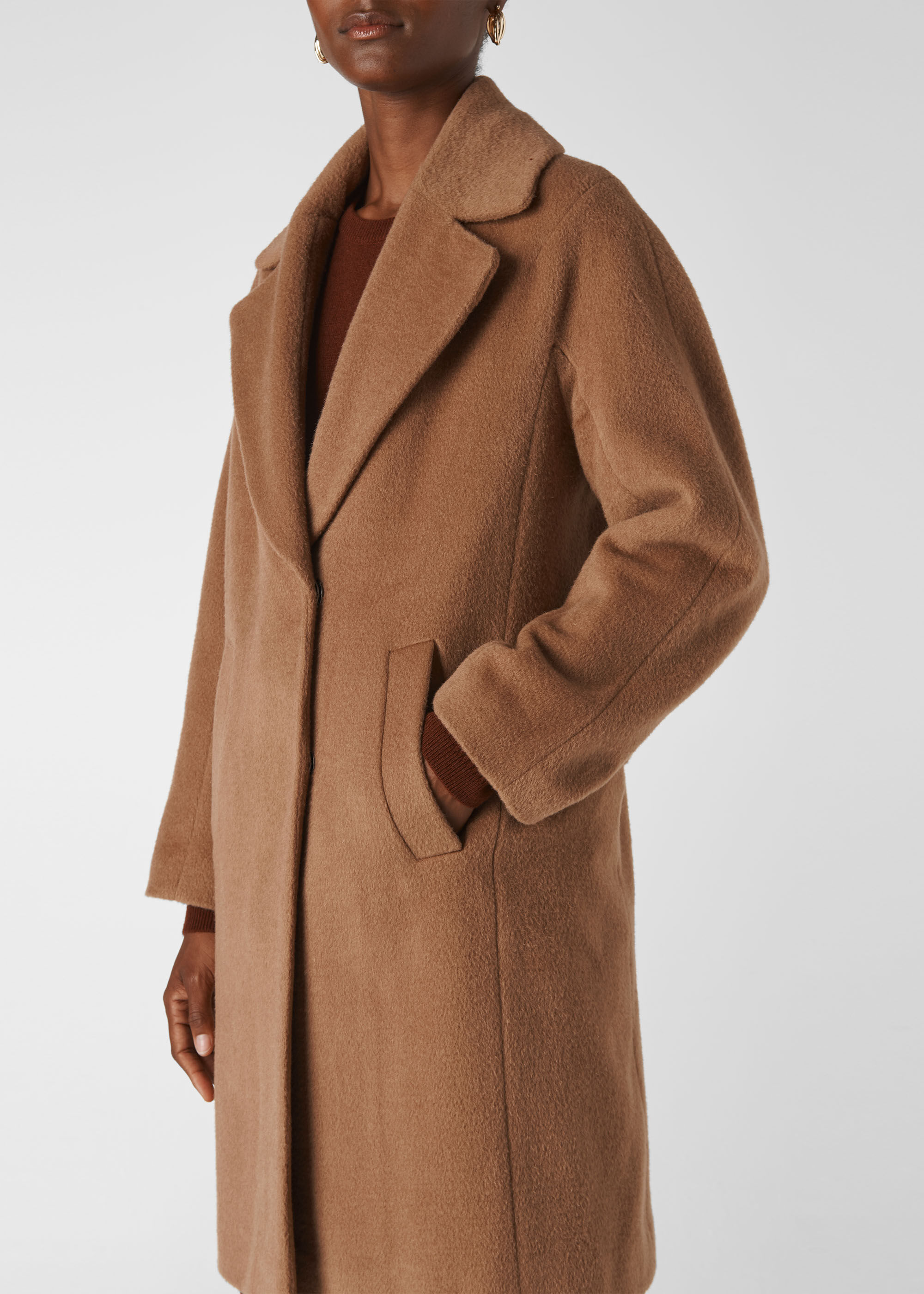 Whistles slim drawn coat 2025