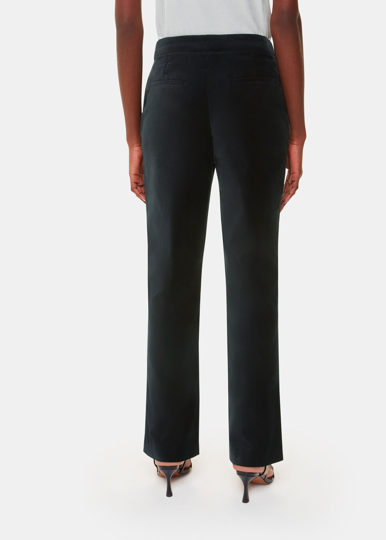 Helena Velvet Straight Trouser
