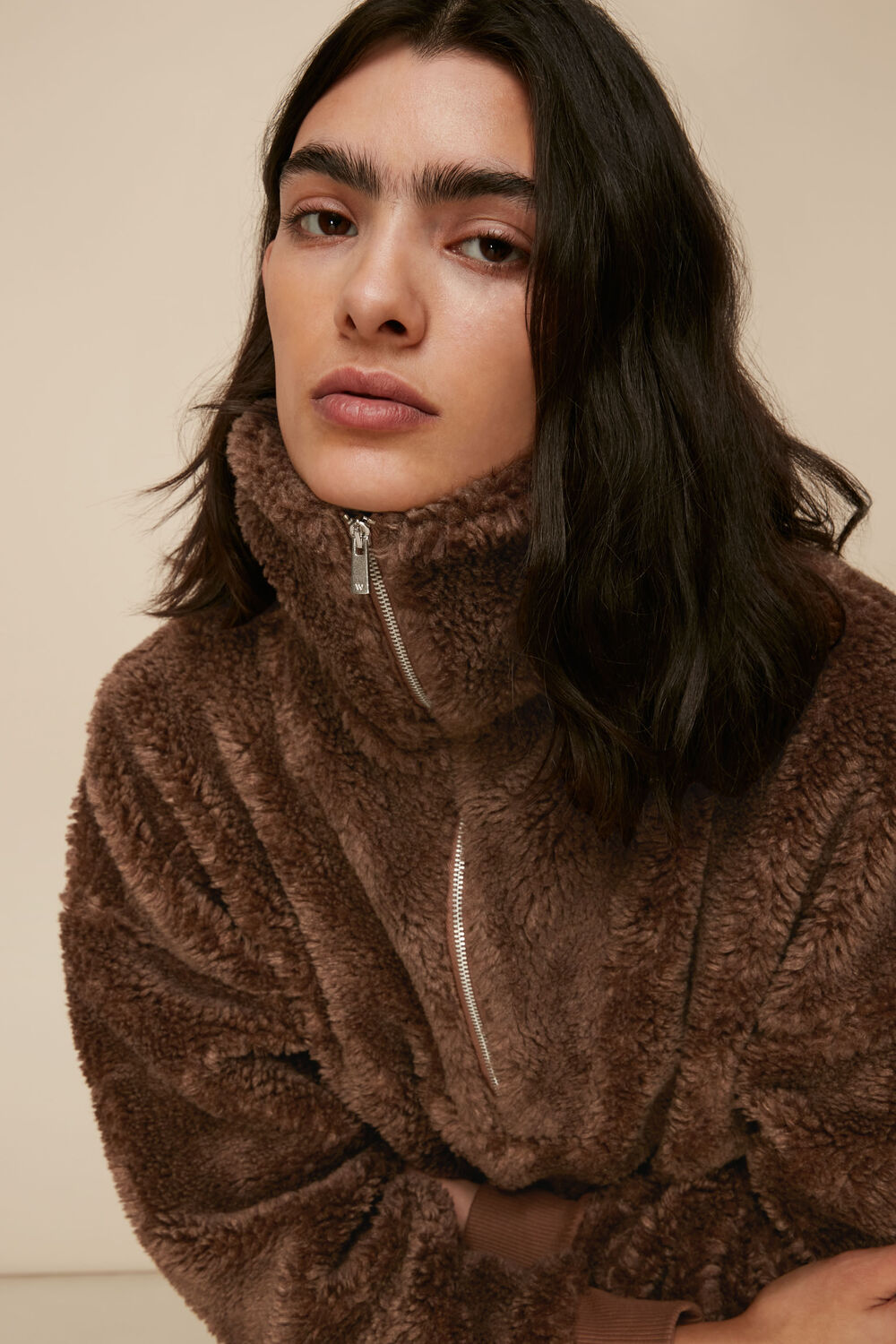 Borg Half Zip Sweatshirt