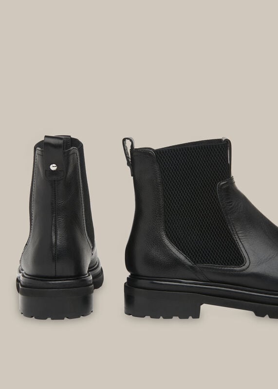 Black Elson Elasticated Chelsea Boot