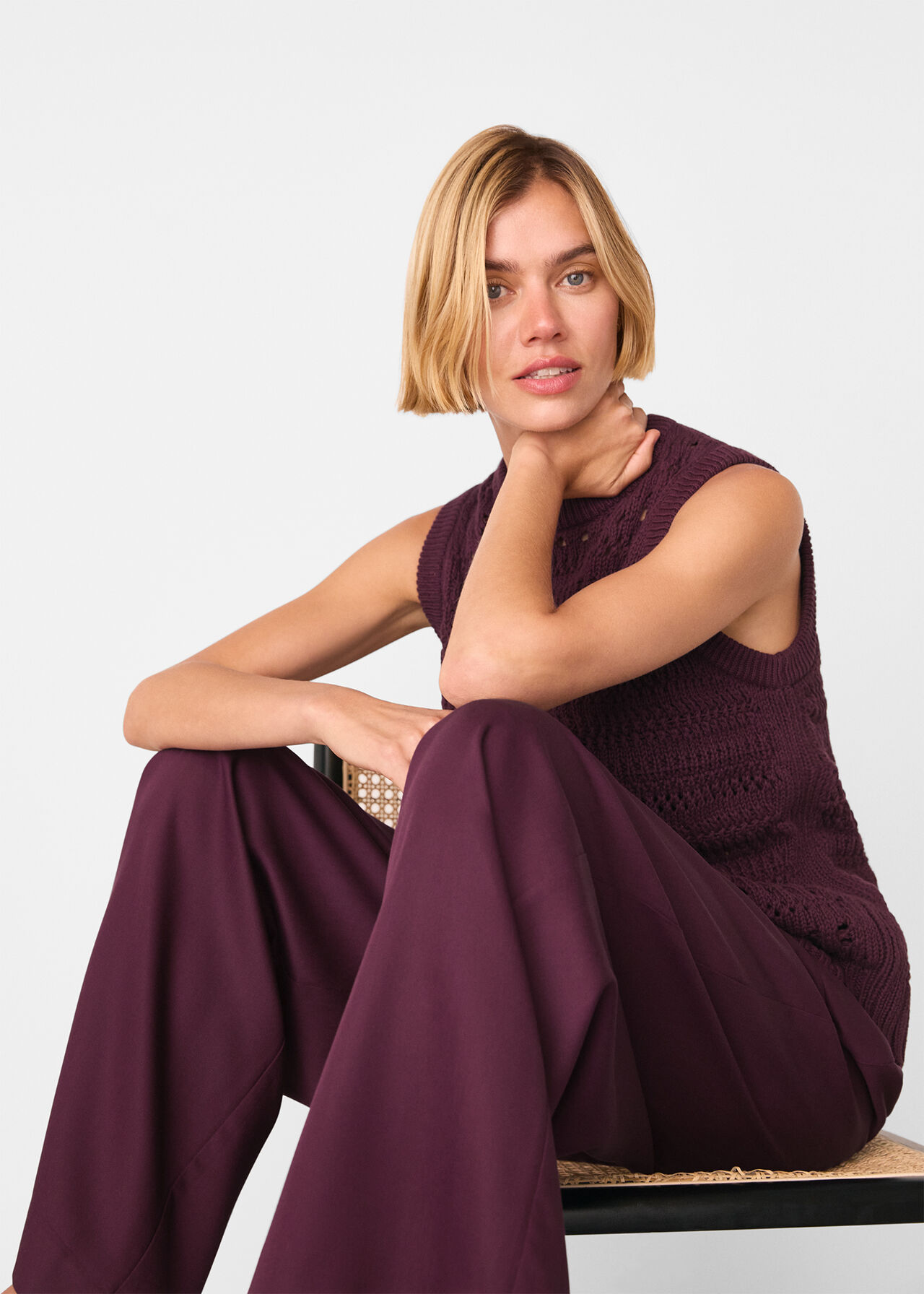 Pleat Front Relaxed Trouser