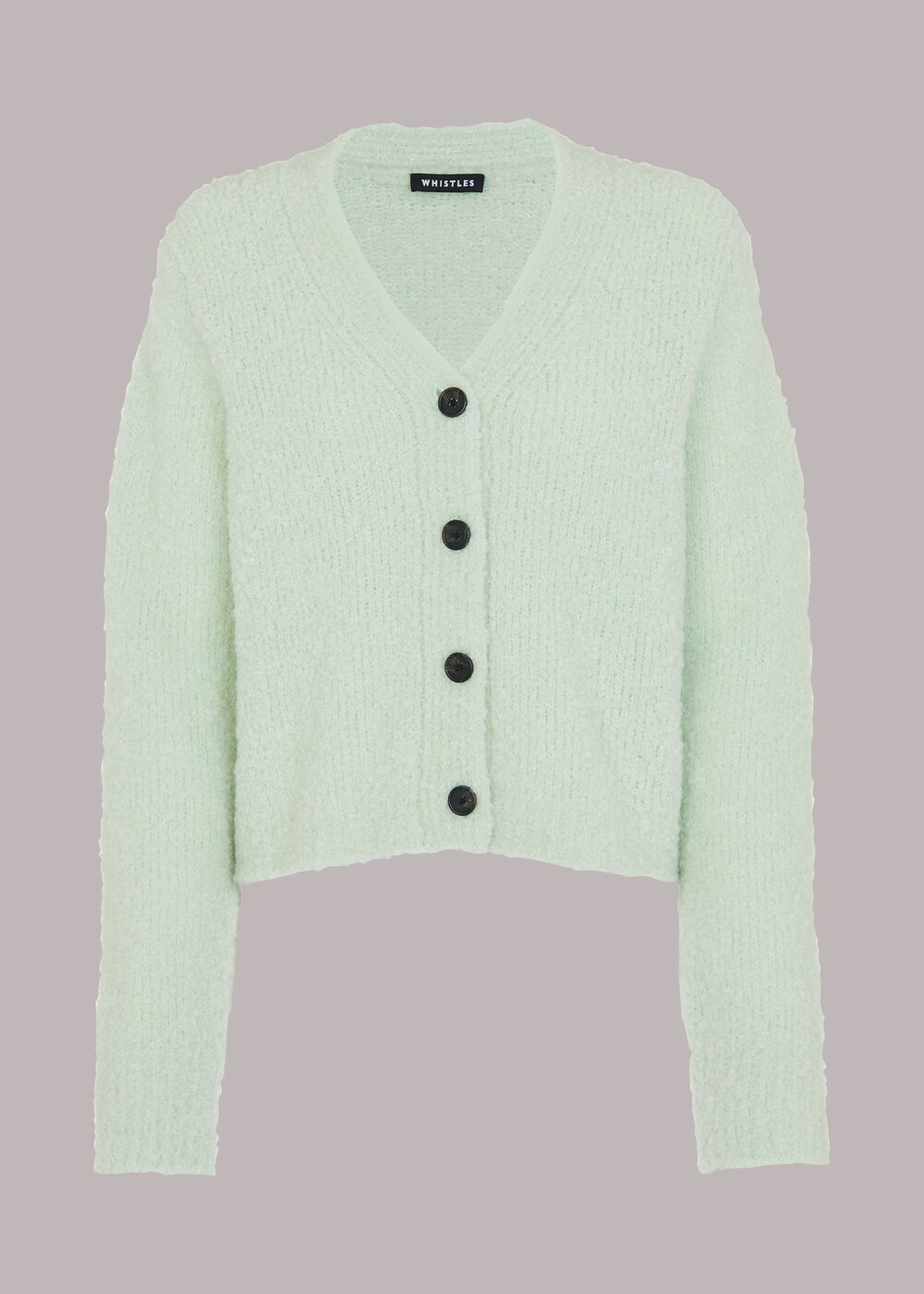 Cropped Boucle Cardigan